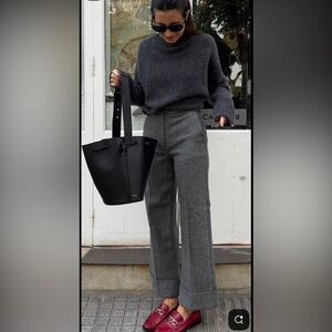 Born Women's Burgundy Leather Loafers Silver tone Buckle